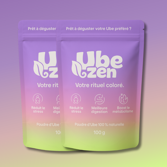 2 sachets de poudre d'Ube